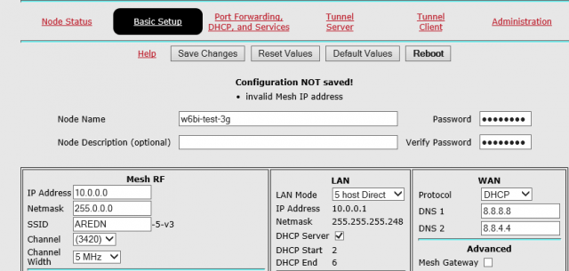 Nightly Build Installation Error Invalid Mesh IP Address Amateur