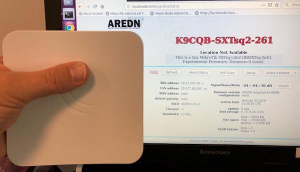 Mikrotik Sxt 5 High Power Now In Nightly Build Amateur Radio